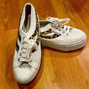 Superga cheetah print